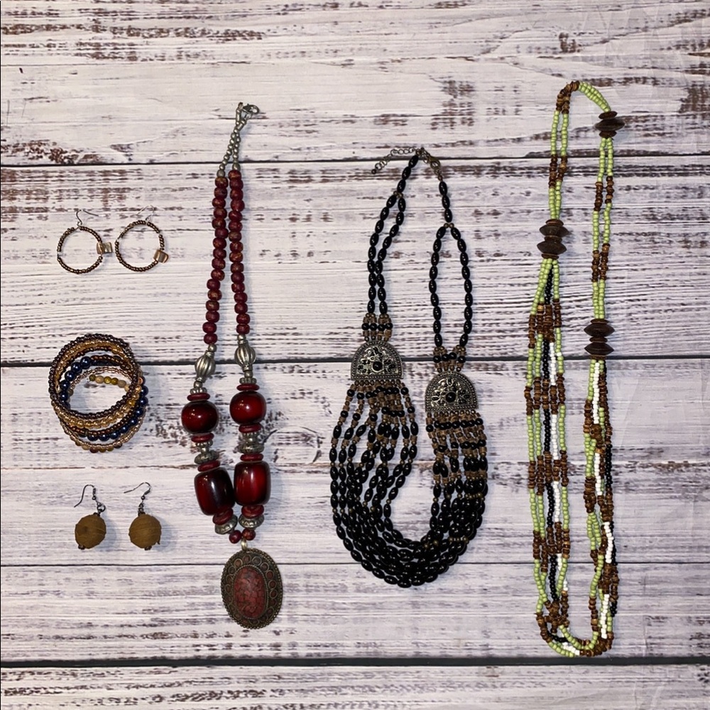 Bundle of costume jewelry